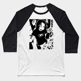 stylish girl design Baseball T-Shirt